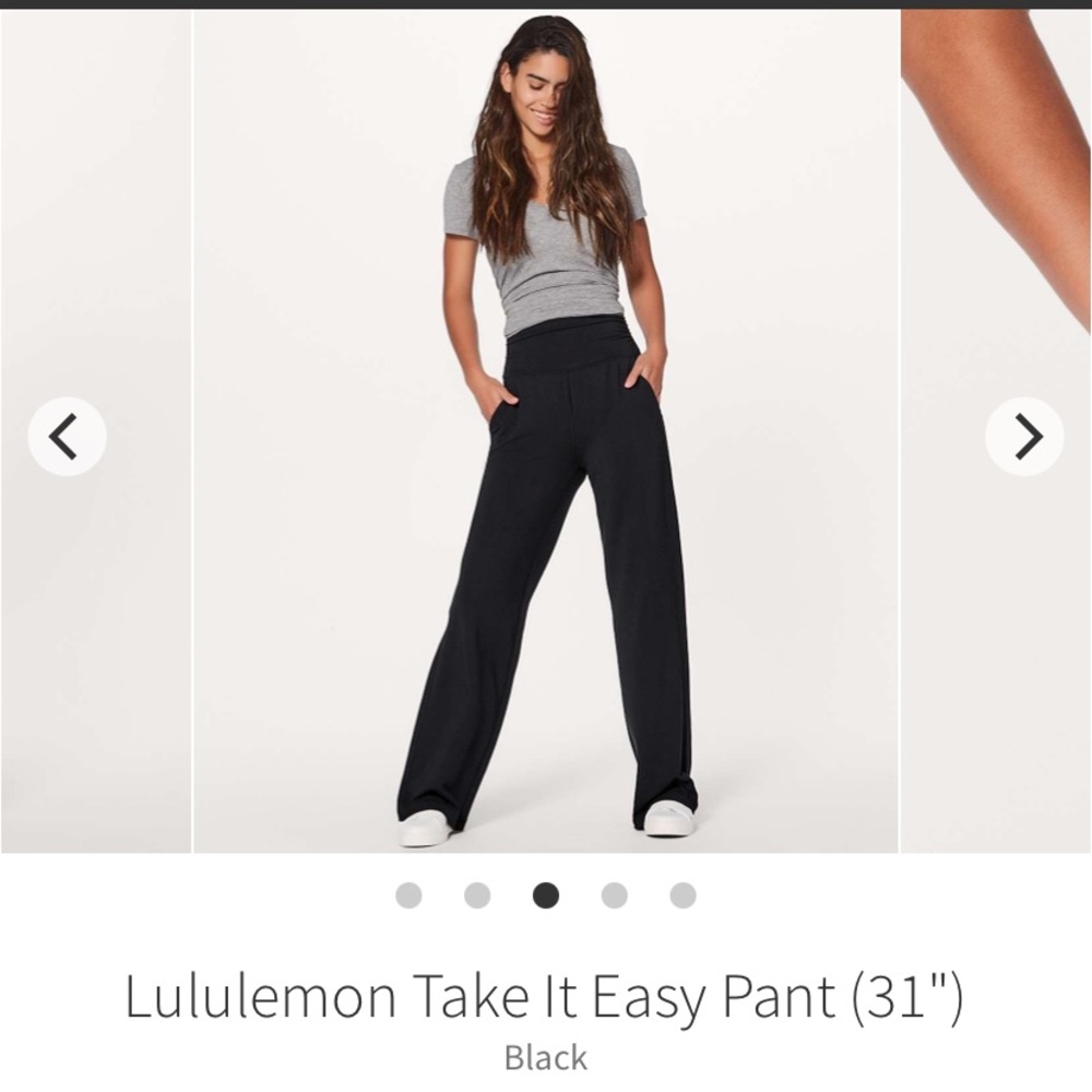 lululemon “take it easy” pant